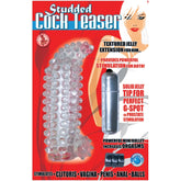 STUDDED COCK TEASER-CLEAR